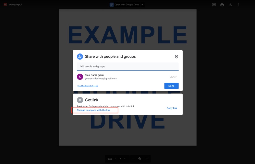 google drive setting 5