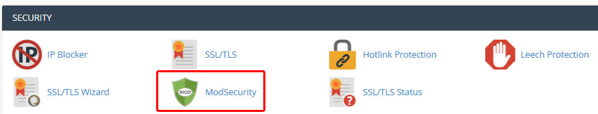 cpanel ModSecurity
